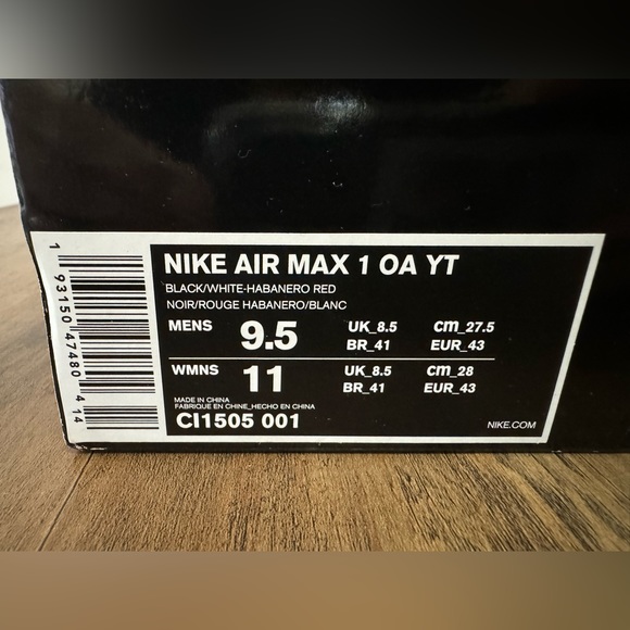 Nike Air Max 1 OA YT - Picture 10 of 10